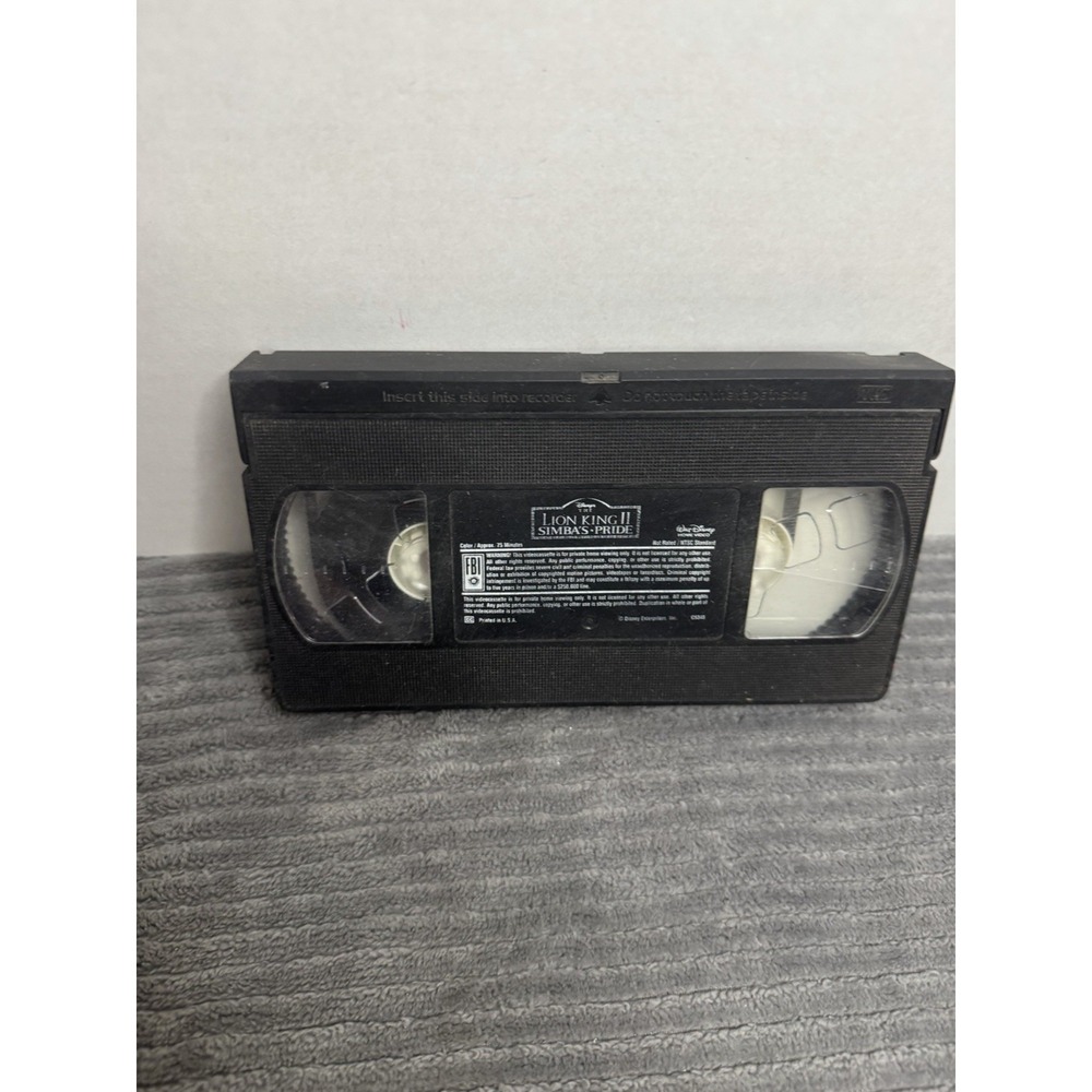 The Lion King II, Simba's Pride: Disney's Home Video - 1998 VHS Tape - Very Good